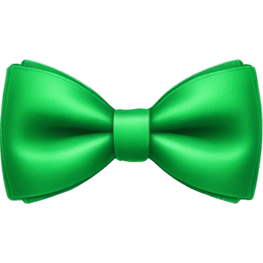 Green bow tie emoji