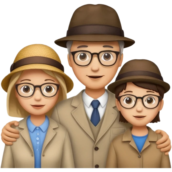 PAPÁ MAMA HIJO HIJA HIJO emoji