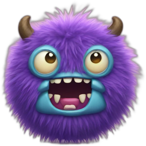 fuzzy little monster emoji