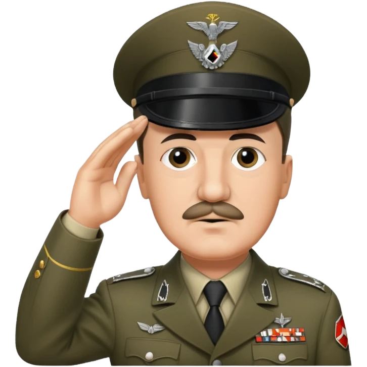 Adolf Hitler saluting  emoji