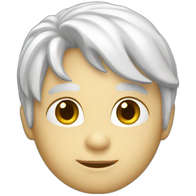 Chat blanc emoji