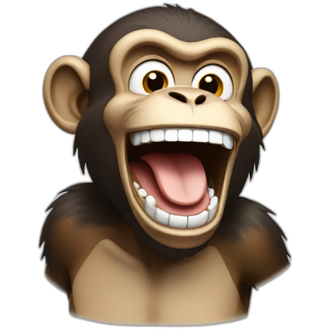 Laughing monkey  emoji