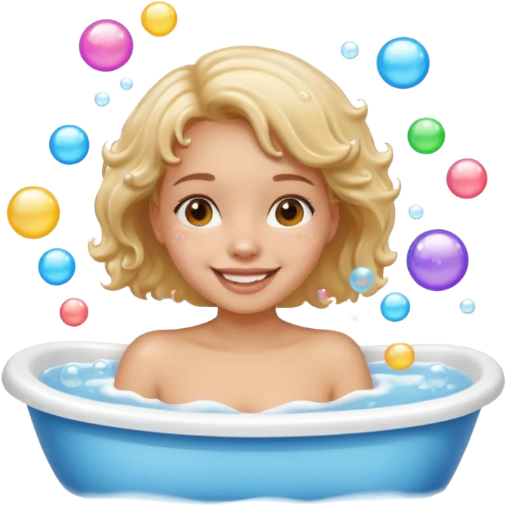 Chica bañada emoji