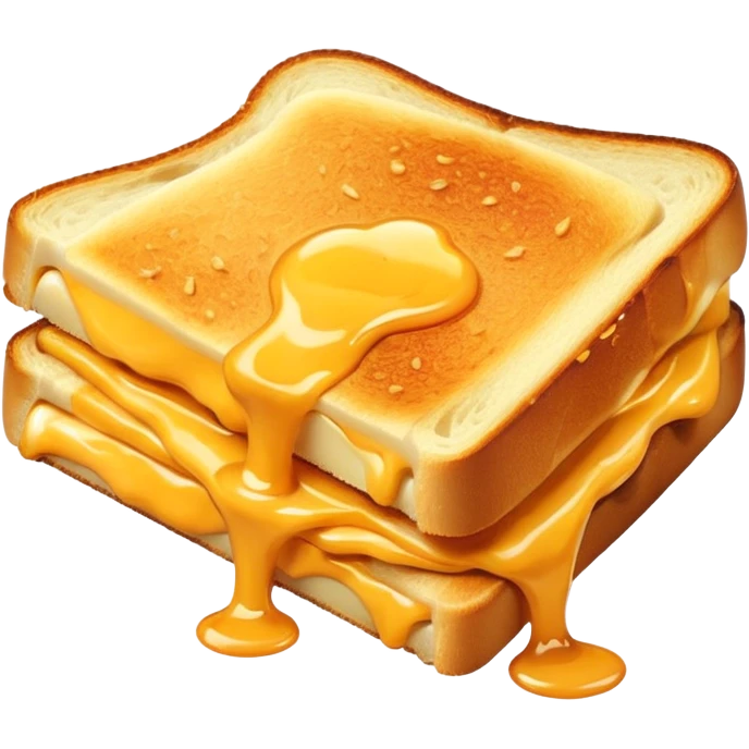 A slice of grilled cheese emoji