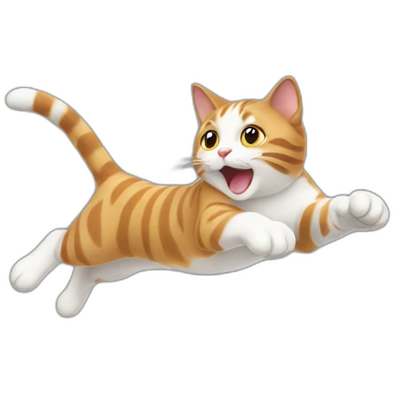 Jumping cat emoji