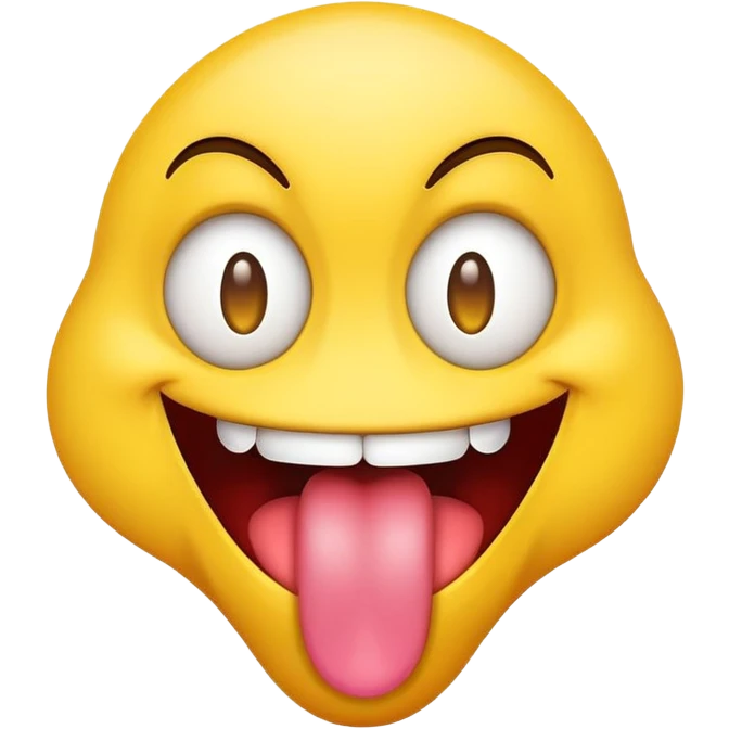 Freaky emoji with tounge out  emoji