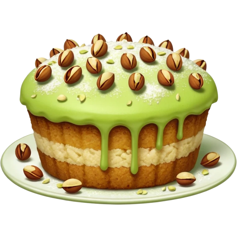 Pistachio Crumble Cakes emoji