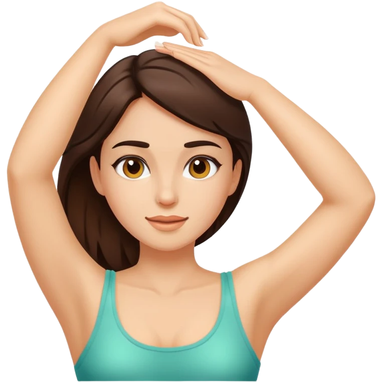Brunette Female Armpit waxing emoji