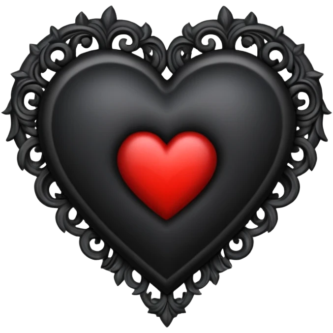 Gothic heart emoji