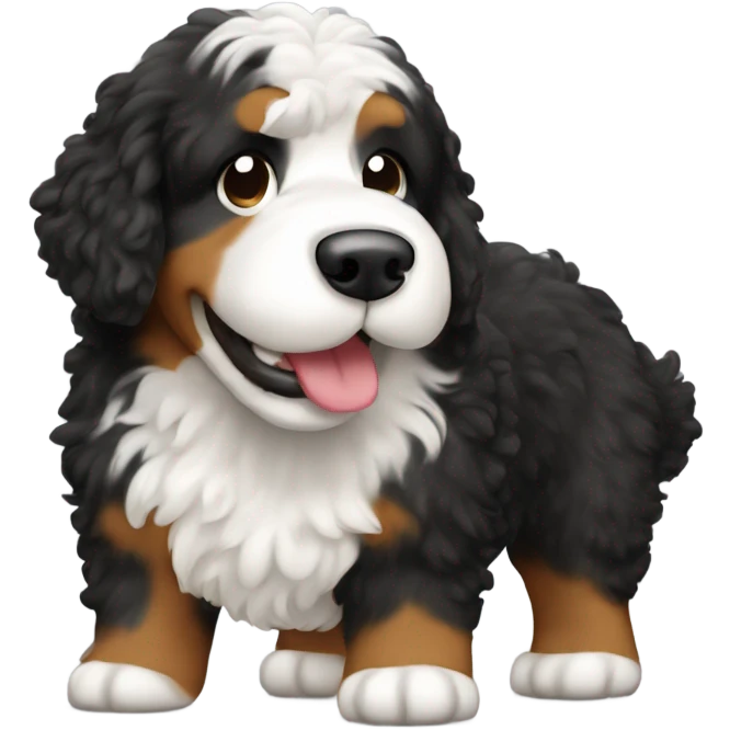 bernedoodle farting emoji