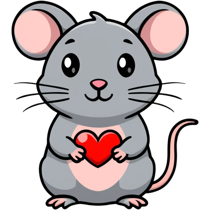 Rat with heart eyes  emoji