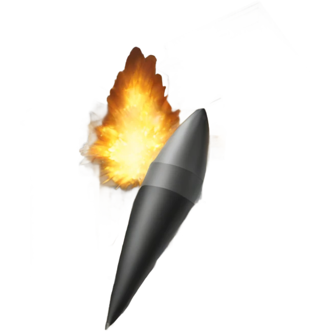 Projectile hitting building emoji