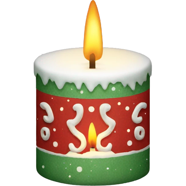 Christmas candle emoji