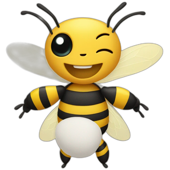 bee with human arms emoji
