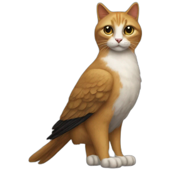half bird half cat emoji