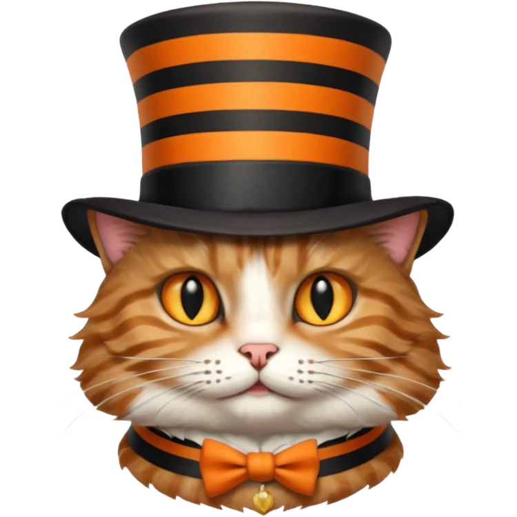 cat wearing a tophat emoji