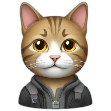 Cat programmer emoji