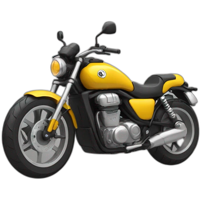 Chat sur moto emoji