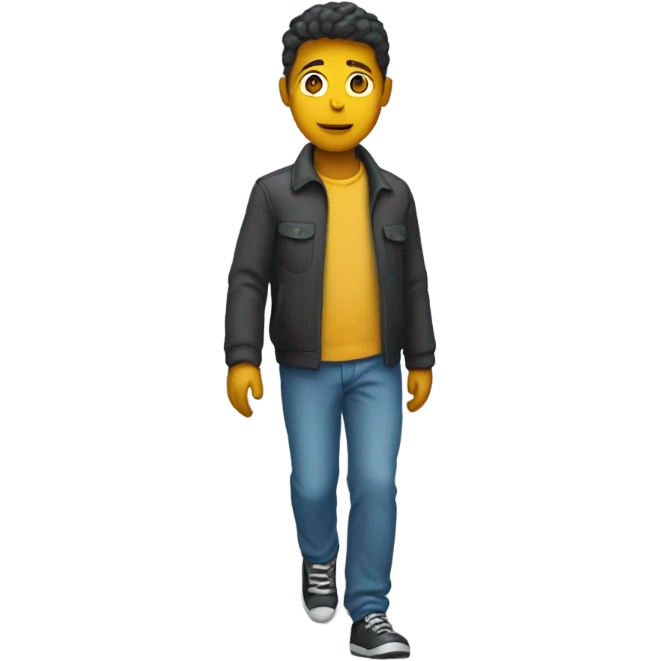 walking in front of car emoji