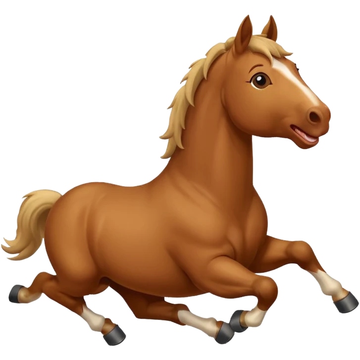 Rolling on the Floor Laughing horse emoji