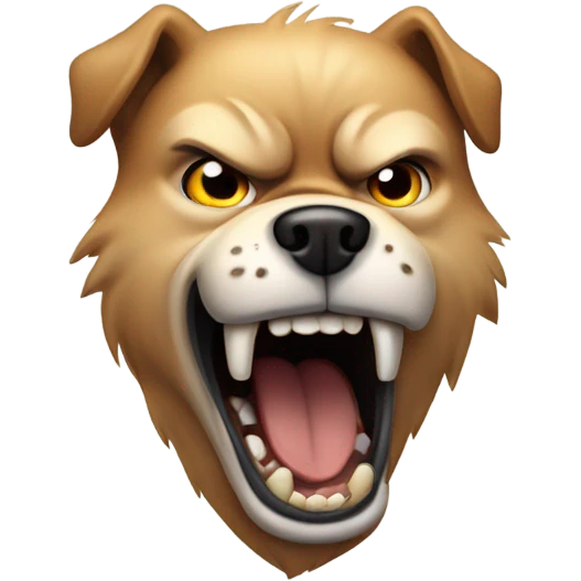 dog angry emoji