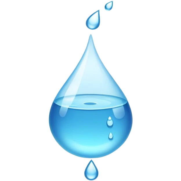 gota de agua musculosa emoji
