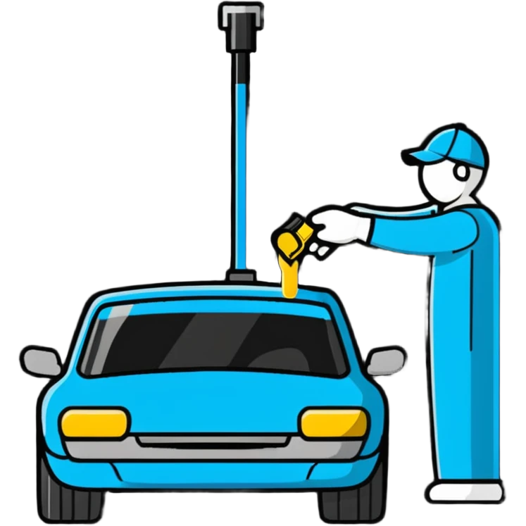 car oil being changed emoji