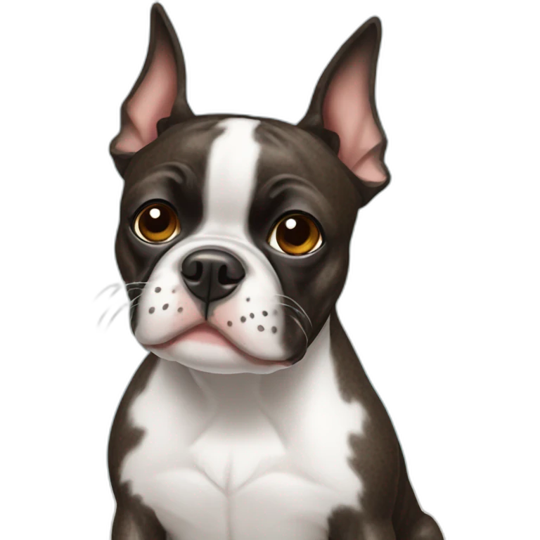 brindle boston terrier emoji