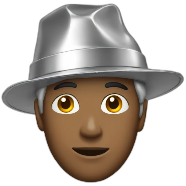 man wearing tinfoil hat emoji