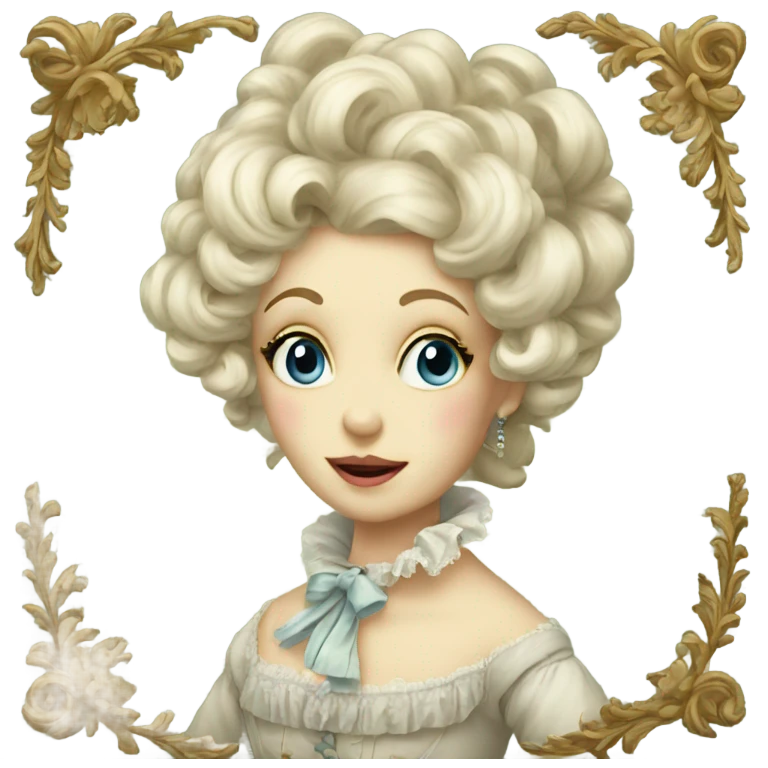 Vintage rococo emoji