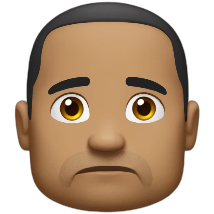 the rock worried emoji