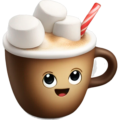 Coffee with marshmallows  emoji