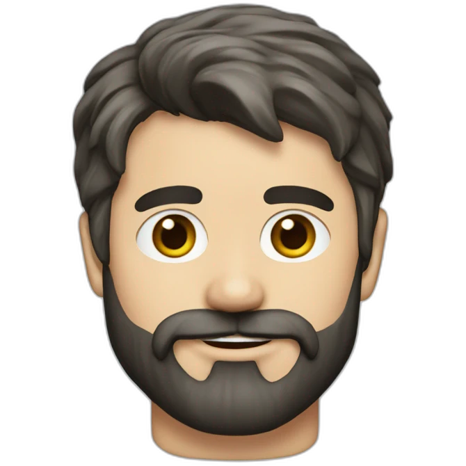 Young Matt Leblanc with beard emoji
