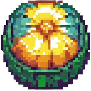 cornball, pixel art style emoji
