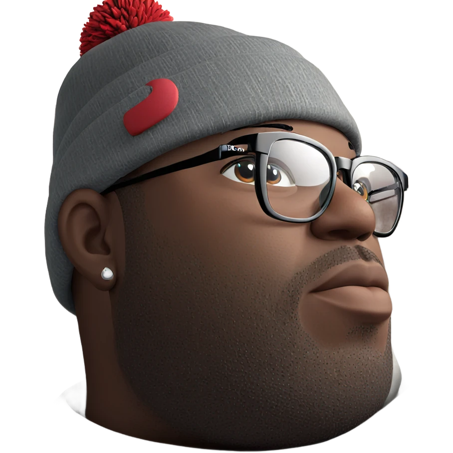stylish boy in a beanie emoji