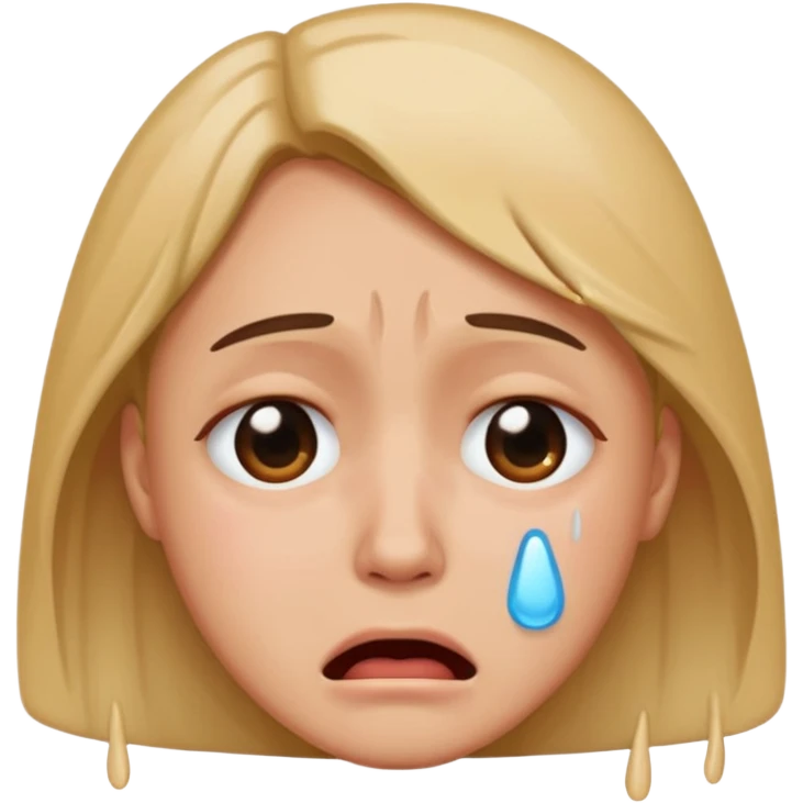 Make this 😭 more human emoji