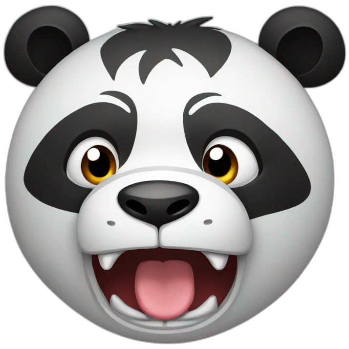 Angry panda emoji