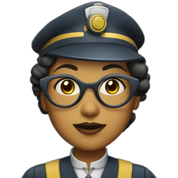 futuristic stationmaster woman emoji