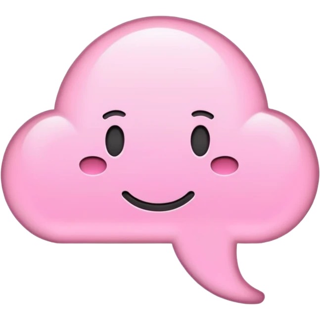 Light pink messages emoji