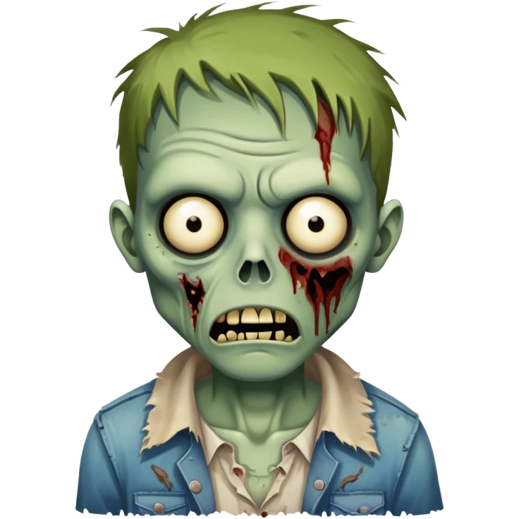 zombie with one eye emoji
