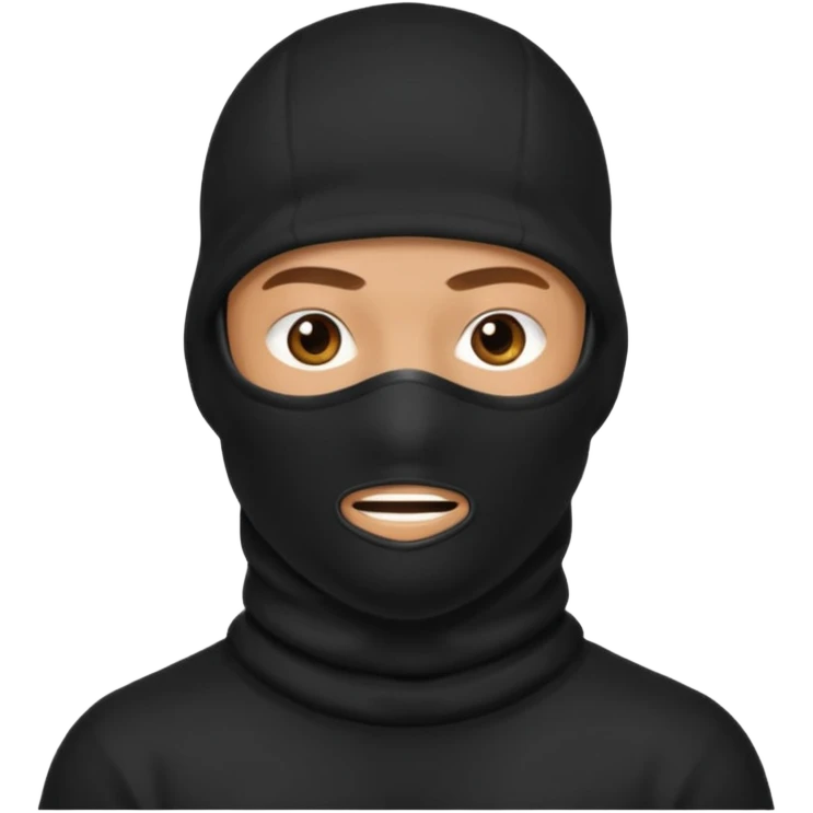 Man in black balaclava emoji