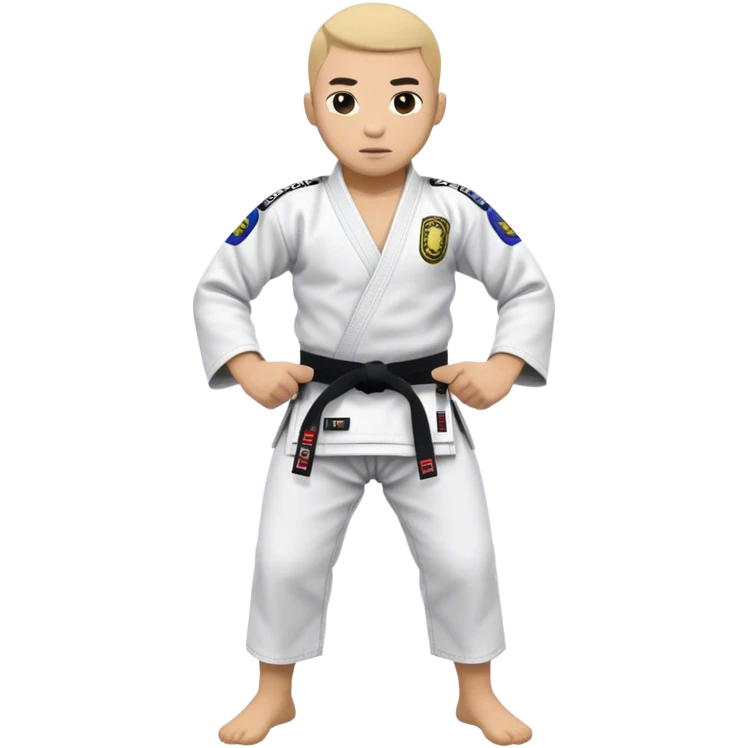 Faixa blanca jiujitsu emoji