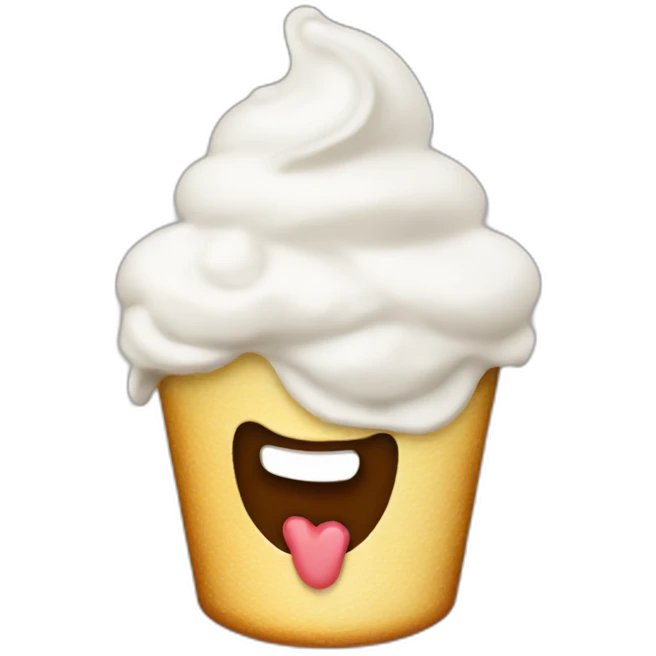 Whipped cream emoji