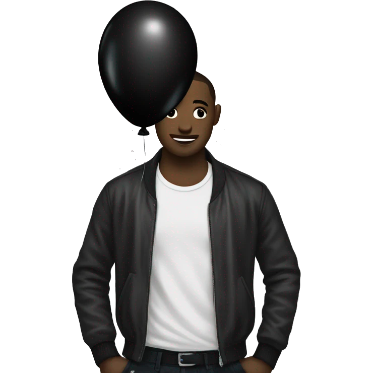 NF and his black balloon emoji