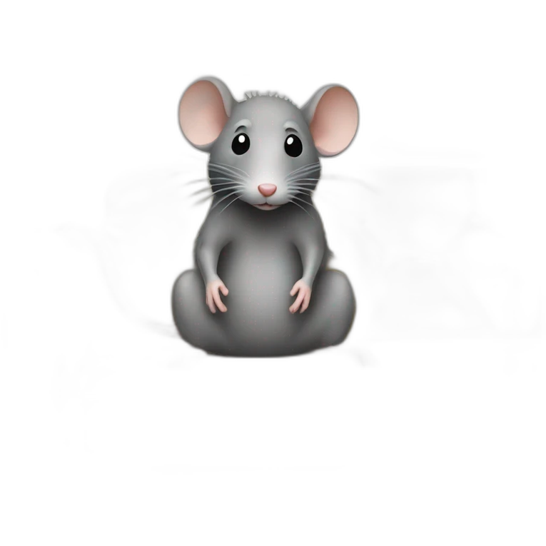 rat sitting on dirty sofa emoji