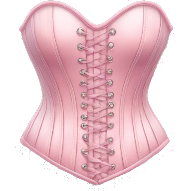 Pastel pink corset  emoji