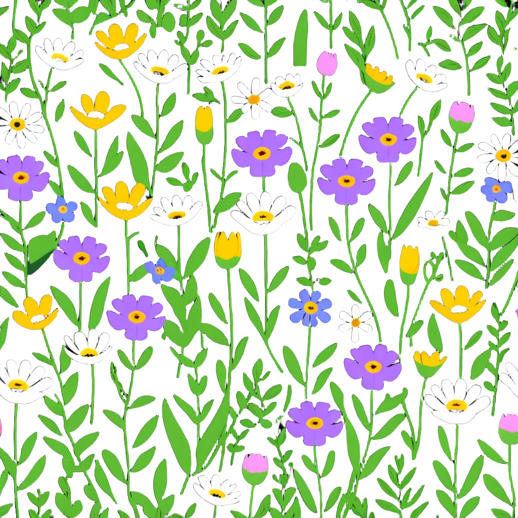wildflowers field daisies and poppies emoji