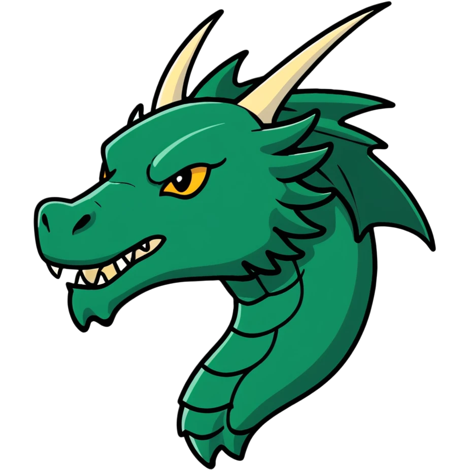 Minecraft black dragon head emoji