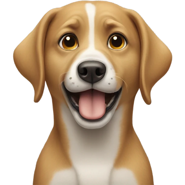 Dog begging emoji