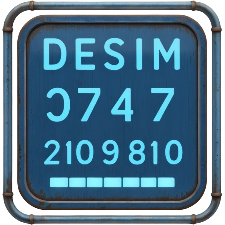 Platform Board – blue text display, Subway Sign. emoji